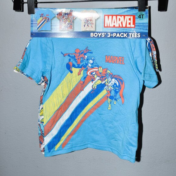 MARVEL BOYS' 3-PACK TEES - Picture 1 of 4